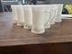 10 Milk Glass Stien Mug Men, Great Condition, Rarely Used, Beautiful Milky Color