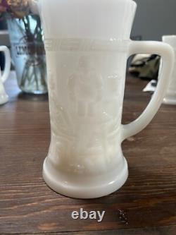 10 milk glass stien mug men, great condition, rarely used, beautiful milky color