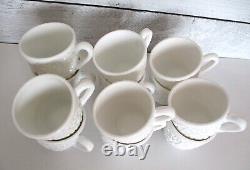 12 Blefeld Portugal White Milk Glass Demitasse Mugs Cups Cappuccino RARE