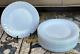 12 Fire King Azurite Blue Swirl Pattern Milk Glass 7.75 Salad Plates 1950s