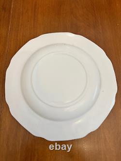 12 Pc Vintage Colony Harvest Grape White Milk Glass Plate Cup Saucer Set