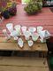 12 Pieces Of Vintage Milk Glass