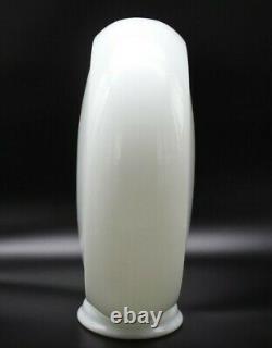 13.5 Milk Glass Gas Pump Globe Body Narrow 4 3/4 Wide