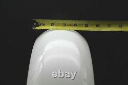 13.5 Milk Glass Gas Pump Globe Body Narrow 4 3/4 Wide