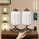 14 Milk Glass Touch Table Lamps Set Of 2 With Usb C+a Charging Ports 3-way Di