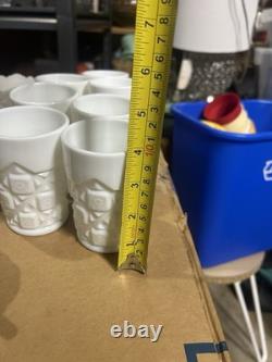 14 Westmoreland White Milk Glass Drinkware & Serving Lot Mug, Bowls, Pitcher