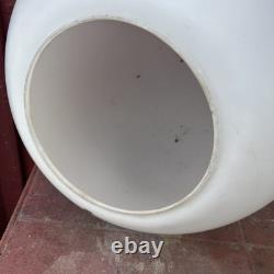 14 White Milk Glass Round Globe Sphere Light Lamp Shade 6 Fitter GERMANY