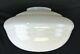 15-1/2 Vintage Milk Glass Art Deco White Schoolhouse Shade For Ceiling Lamp W
