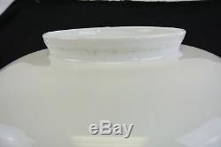 15-1/2 Vintage Milk Glass Art Deco White Schoolhouse Shade for Ceiling Lamp W