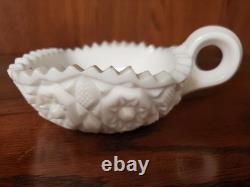 16 Pieces Collection of Vintage Milk Glass From Various Manufacturers. See Pics