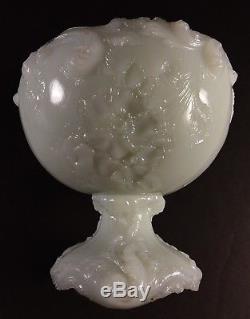 18 Pc. Antique Victorian Opaque Milk Glass Child's Toy Set Ci 1900 Wild Rose