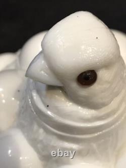 1890's Milkglass Hen On A Nest