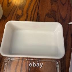 1930s Complete McKee refrigerator set with drippings jar, mixing bowl & shakers