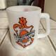 1950s 60s Harley-davidson Motor Co. White Milk Glass Mug Rare Collectible