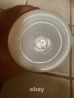 1950s 60s Harley-Davidson Motor Co. White Milk Glass Mug RARE COLLECTIBLE