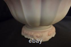 1976 Fenton Rosalene Ogee Milk Slag Glass Covered Candy Dish withBase Numbered