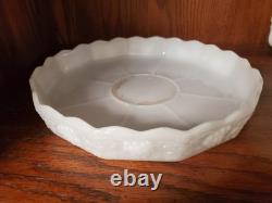 20 Pieces Milk Glass Set Grape Pattern Vintage Anchor Hocking