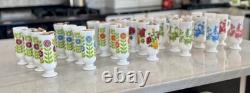 28-full set Vintage Avon Milk Glass White Collectibles Demi-Tassi Cups footed 5