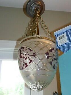 3 Antique 1910 Jefferson Paneled Milk Glass Dome Crenelated Pendant Light Shade