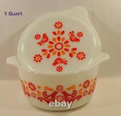 3 BOXES Vintage Pyrex #480-45 Friendship-Set of 3 Casserole Dishes & Covers/BOX