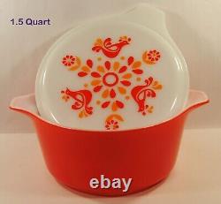 3 BOXES Vintage Pyrex #480-45 Friendship-Set of 3 Casserole Dishes & Covers/BOX