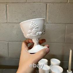 31 Pc GRAPE MILK GLASS