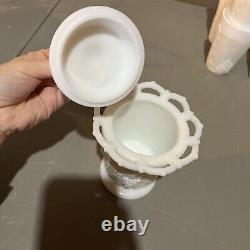 31 Pc GRAPE MILK GLASS