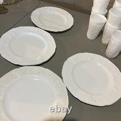 31 Pc GRAPE MILK GLASS