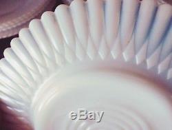 33 Lot Eapg Antique Victorian White Opalescence Milk Glass Dinner Wear Dishes