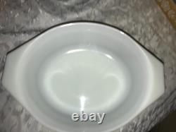 3pc PYREX 933 043 with Lid & 473 BUTTERFLY GOLD Milk Glass CASSEROLE Set YELLOW