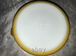 3pc PYREX 933 043 with Lid & 473 BUTTERFLY GOLD Milk Glass CASSEROLE Set YELLOW