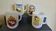 4 Fire King Anchor Hocking Snoopy The President Collector's Milk Glass Mugs