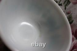 4 Pc Set Pyrex Amish Butterprint Mixing Bowls Turquoise White 401 402 403 404