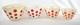 4 Vintage Fire King Red Polka Dot Oven Ware Milk Glass Set Mixing Nesting Bowls