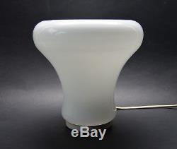 5 PIECES VTG CZECH MODERNISM 1960's table lamp, Milk Glass Shade Great Design