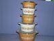 5 Pyrex Butterfly Gold Round Casseroles Withlids 475/474/473/472/471