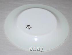 5 Vintage Pyrex Lime Green & White Milk Glass 10 Dinner Plate WithGold Pyrex Seal