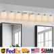 52 8 Lights Milk Glass Led Vanity Light Bathroom Mirror Wall Lamp Nickel Modern