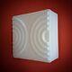 6 Available Vintage Square White Opaline Milk Glass Ceiling Wall Sconce Light
