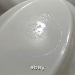 6 NOS HTF Fire King Heavy Restaurant Ware WHITE W307 Oval Luncheon Plates 9 1/2