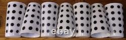 7 Anchor Hocking Milk Glass Polka Dots No Chips Or Cracks
