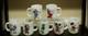 7 Fire King Anchor Hocking Mickey, Daisy Duck Etc. Milk Glass Mugs