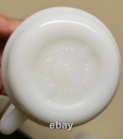 7 Fire King Anchor Hocking Mickey, Daisy Duck Etc. Milk Glass Mugs
