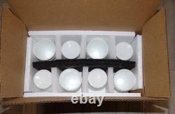 8 Fenton Art Glass Company HOBNAIL White Milk Glass 8oz Water Goblet #3845