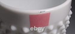 8 Fenton Art Glass Company HOBNAIL White Milk Glass 8oz Water Goblet #3845