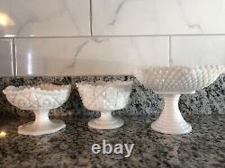 8 Milk Glass Pieces Fireking, Westmoreland, And More