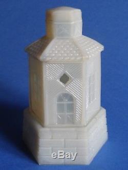ANTIQUE RARE night light VALLERYSTHAL PORTIEUX FRENCH OPALINE MILK GLASS