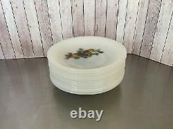 ARCOPAL''FRUITS de FRANCE'' Dishes White Milk glass Lot Of 61