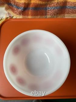 Agee Pyrex 4 Mixing Bowl Set Doily Pattern 1970