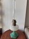 Aladdin Corinthian Jadeite White Milk Glass Kerosene Oil Lamp With Chimney 23